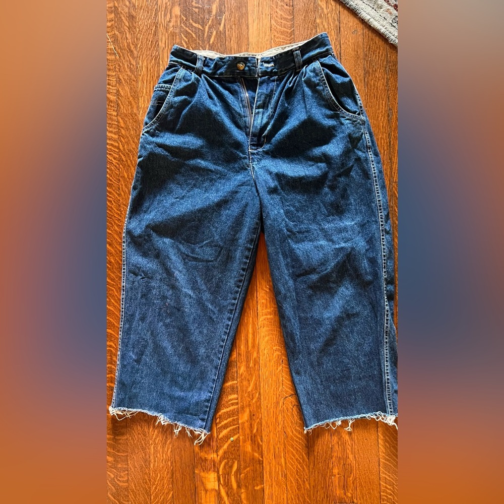 Vintage Gloria Vanderbilt Cropped Wide Leg Jeans